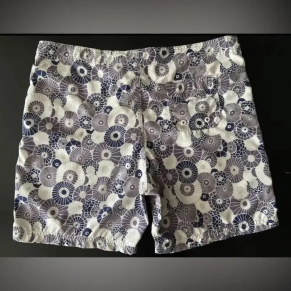 REYN SPOONER Japanese Umbrella Design 19” Swim Shorts sz 38 | Purple/Blue/White